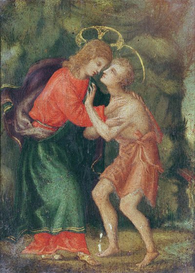 Das Treffen von Christus und Johannes dem Täufer von Andrea di Alessandro Bresciano
